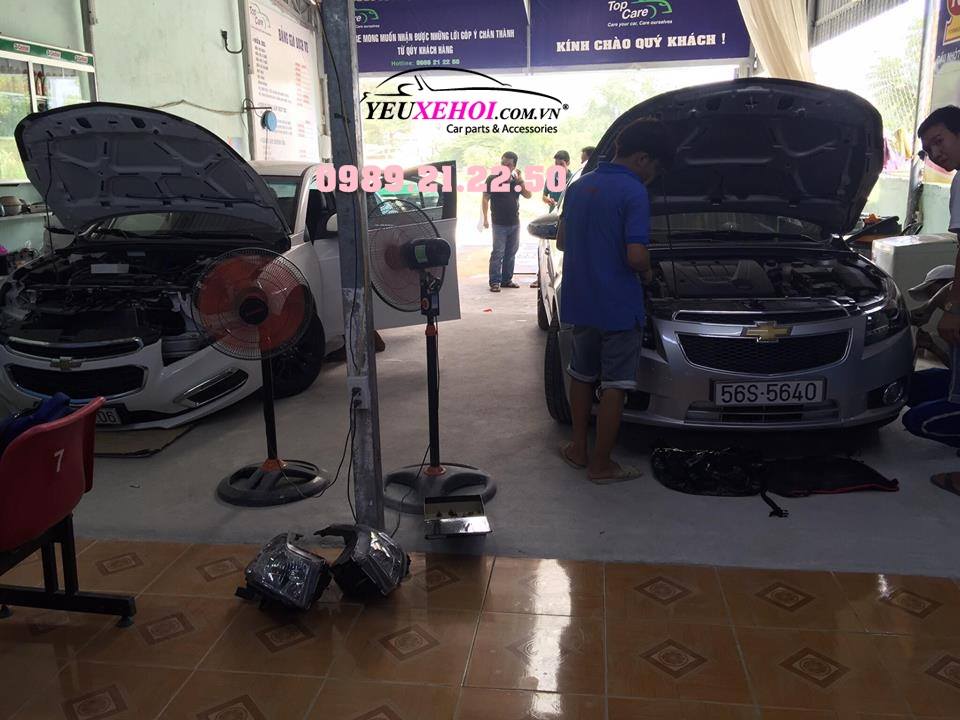 Nâng cấp đèn pha và camera cho Cruze 