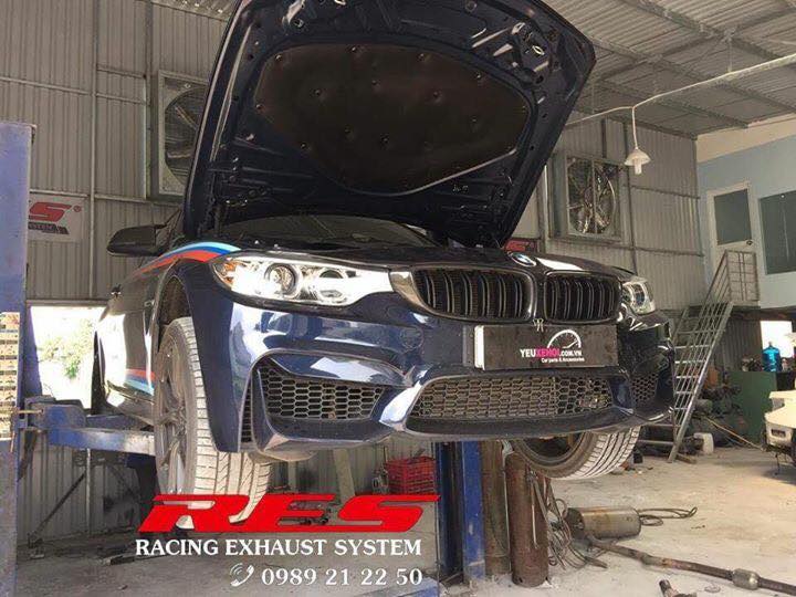 BMW 420 lên full hệ thống pô RES,down pipe kèm theo